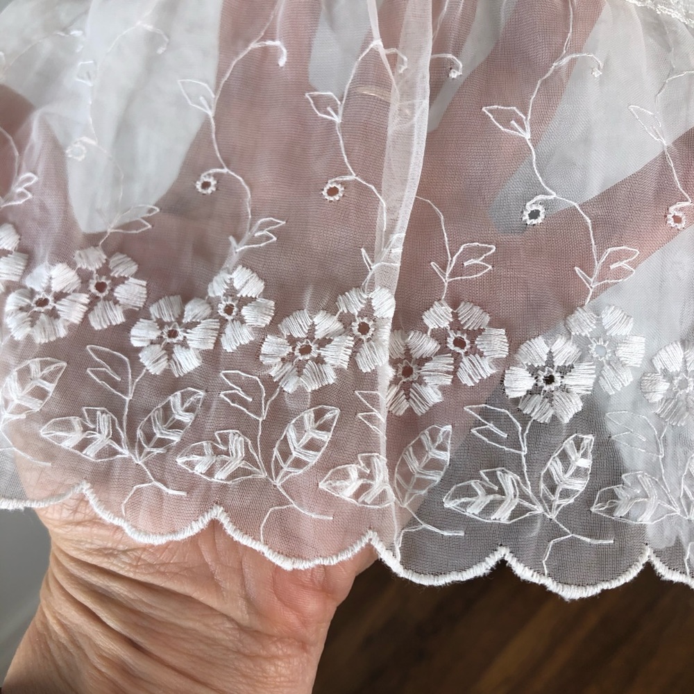 Handmade White Lace Special Occasion Dress - Picture 6 of 11